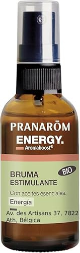 Pranarôm Aromaboost Energy Bio Bruma Energizante Spray 50 ml | Con aceite esencial ecológico de pino silvestre · Ambiente tonificante anti-fatiga · Hecho en Bélgica