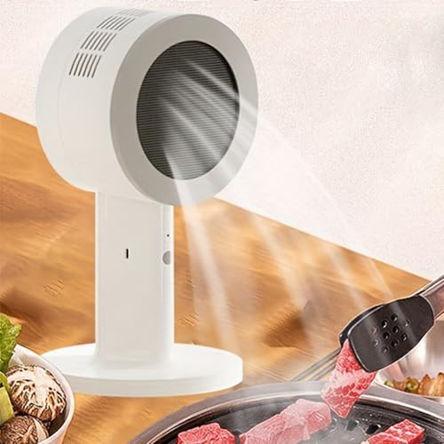 Portable Cooker Hood with Speed & Low Noise - Rechargeable Kitchen Exhaust Fan for Apartments, Home, BBQ, Hot Pot, RV - Desktop Range Hood