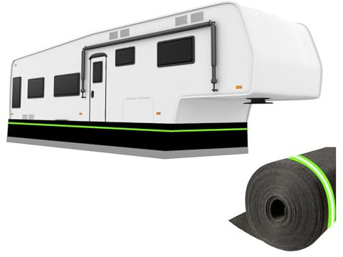RYJYQYX Einfache Installation Halbgarage 0,8 m hoch Wohnmobil Abdeckung Verdickung und Härtung Pkw Anhänger Zubehör Wohnmobilabdeckungen,36m/118ft