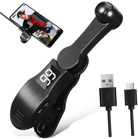 Housoutil Automatischer Telefon Bildschirmklicker aus Abs Schwarz Leiser Dauerklick für Live Streaming und Übertragungen für Smartphone Schnell