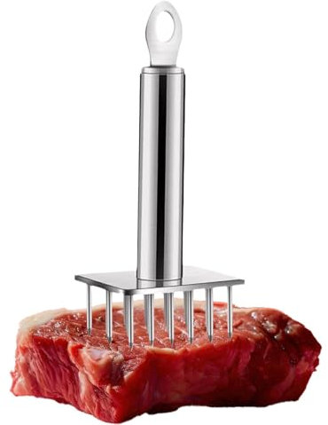 Ablandador De Carne Manual, Aguja De Mechar Carne, Ablandador De Carne De Acero Inoxidable, Aguja Herramientas Para Ablandar Carne, Acero Inoxidable Martillo Carne Ablandar Bistec