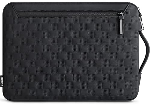 MCHENG Laptoptasche 14 Zoll Rundum-Schutz & Wasserabweisende Laptophülle mit Ausziehbarem Tragegriff, Notebook Tasche für für 14 Notebooks(Lenovo/Acer/ASUS/Dell/HP), MacBook Pro 14, Schwarz