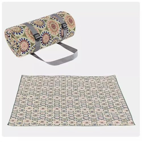 MXMZSRTH Picknickmatte Zusammenklappbare tragbare Rasenmatte for Camping und Picknick, 1,5 x 2 m(Colour 5)