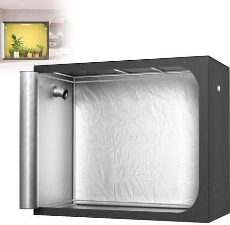 XMTECH Tienda de cultivo de 240 x 120 x 200 cm, invernadero, armario de cultivo para interiores, con ventana de observación, tienda para plantas, invernadero