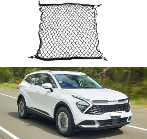 HYXBD Red Maletero Coche para Kia Sportage 2005-2025, Coche Nylon Red de Equipaje Organizador Almacenaje Red Interior Accesorios