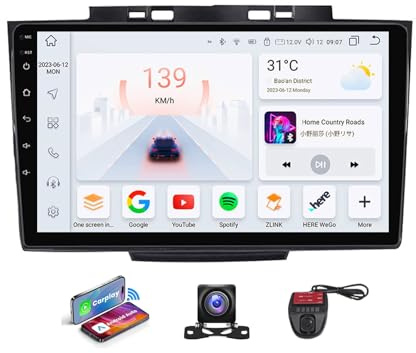 Android 13 Car Stereo 9 Inch Screen Auto Player Built-in 4G WiFi CarPlay DSP GPS Navigation RDS DAB+ Radio BT 5.0 Support Camera DVR for Great Wall Hover Haval H5 2010-2017(NF-4)