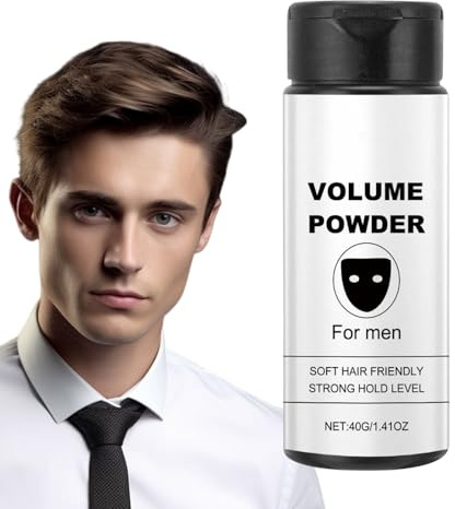 Polvo para el cabello para hombres - Polvo para el cabello para hombres Estilo - Polvo de estilo voluminoso fácil de aplicar para el look | Natural | Porta Cuidado