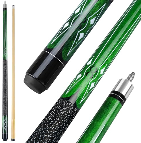 Winucue Billard Queue, 58 Zoll Maple Pool Queue Stick 13mm Spitzen für Professionelle Billardspieler, 18 19 20 21oz Billiard Queue für Bar House Pool Tischsport