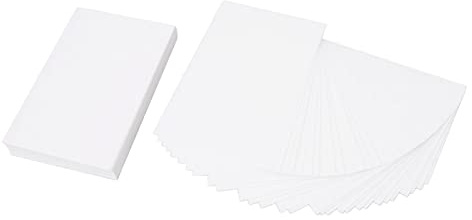 100 Stück weißes Kartonpapier im Format 4x6, leere Postkarten zum Versenden, dicke Karteikarten, leeres Einladungspapier für Drucker, Rezeptkarten, Dankeskarten