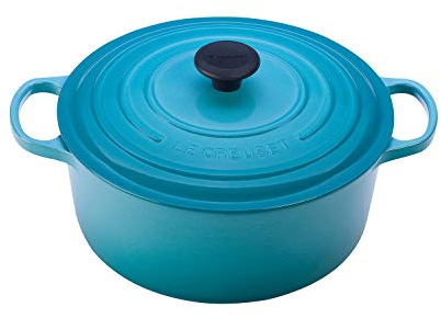 Le Creuset Signature Enameled cast-iron 7 – 1/4-quart Round French oven 5.5 qt. Blue