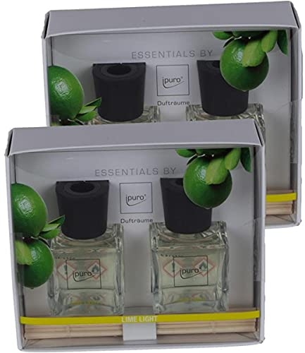 Geschenkset Essentials by ipuro Lime Light 2x50ml Raumduft (2er Pack)