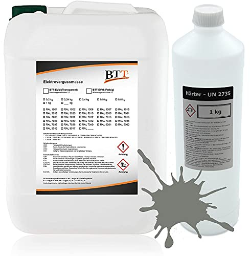 BTT-EVM Elektrovergussmasse Grau (625g) auf 2K Epoxidharz Basis, IP68 bis 1000 Volt