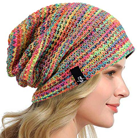 HISSHE Frauen Slouch Beanie Strickmützen Baskenmütze Skullcap Lange Baggy Winter Sommer Hüte B08w