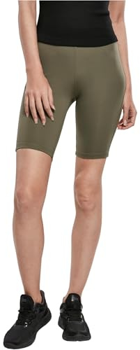 Urban Classics Damcykelbyxor Ladies High Waist Camo Tech Cycle Shorts, knälånga leggings för kvinnor finns i många färger, storlekar XS – 5XL, Tegelkamo/oliv, XXL