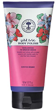 Neal's Yard Remedies Wild Rose Body Polish | Exfoliate & Rejuvenate to Smooth Skin | 150ml