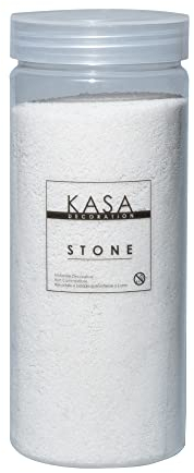 KASA DECORATION Sabbia Colorata Bianca per Decorazioni 1120 g, 11 Colori Decorativi in Barattoli rigidi con Tappo a Vite, Sottile 0.2-0.6 mm, Ottima per Le tue Idee Decorative