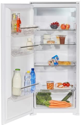 WOLKENSTEIN WKS225.0 EB Einbau-Kühlschrank | 199 Liter Fassungsvermögen | 123cm Höhe | 3 Glasablagen & Gemüseschublade | Energieverbrauch 126 kWh/Jahr | LED-Beleuchtung | weiß