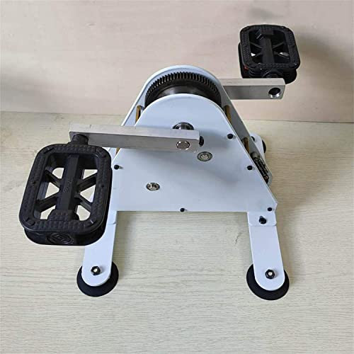 LANGZDHE Generatore di Pedali 100W, generatore di Corrente a Pedali, generatore di Cyclette, Uscita DC 1-35V, Piccolo e Raffinato, Facile da trasportare in Viaggio e di Emergenza