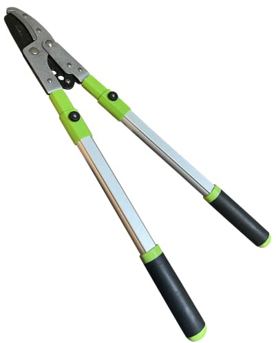 GARDEN GURU Extendable Anvil Lopper Tree Trimmer with Compound Action, Chops Thick Branches with Ease, 28-40”, Non-Stick High Carbon Steel Blade, Heavy Duty Branch Cutter, 2 Inch Clean Cut Capacity