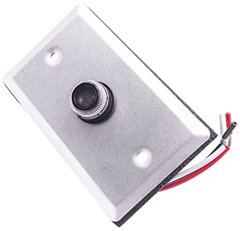 HQRP Photocell Thermal Type Light Sensor w/Wall Plate Dusk to Dawn Wire-in Switch Photoelectric Control for Outdoor Lighting, Garage Lights, Barn Light, Street Lights, etc.