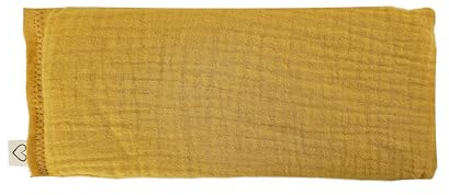 Peacegoods Unscented Eye Pillow - Soft & Soothing Gauze Cotton Filled with Flax Seed Weighted for Yoga Meditation Headache Relief Sleep Massage - Soothing Colors (Yellow)
