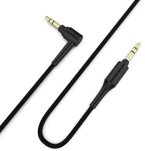 Ersatz-Audiokabel WH-1000XM3, kompatibel mit Sony WH-1000XM4 WH-1000X MDR-1A WH-1000XM2 MDR-XB950BT MDR-100ABN kabellosen Kopfhörern (schwarz)