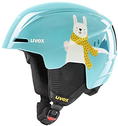 uvex viti - robuster, Leichter Skihelm optimaler Belüftung für Kinder - Turquoise Rabbit - 46-50 cm