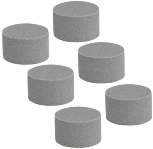 Caliko 6x Cylinder Floral Foam Dry Round 8x5 cm | Ideal for Room Decor, Floristry Displays and Designs |Perfect for Wedding Decor & Funeral Arrangements | Florist Foam as Flower Arranging Accessories.