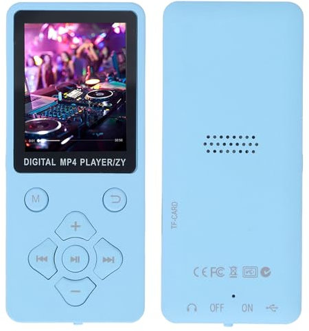 32GB MP3 Player MP4 Player, Portable MP3 Music Player with Bluetooth 5.0, 1.8 LCD Display, MP3 Player w Speaker Video Ebook Picture Recording, Lossless Sound MP3 MP4 Music