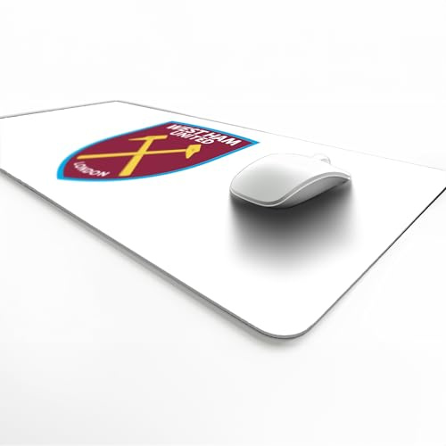Licensed Décor West Ham United FC – Vinyl-Schreibtischunterlage – Farbwappen auf Weiß – 35 x 60 cm