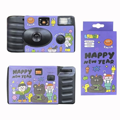 GETBSTOOP Fotocamera usa e getta da 35 mm Fotocamere a pellicola monouso Pellicola monouso in flash 27 pellicole di esposizione Utilizzare la fotocamera for feste di matrimonio
