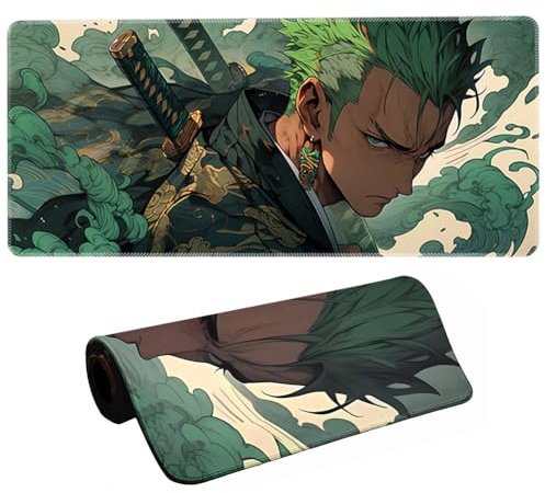 MEZHEN Desk Mat Anime Gaming Mouse Pads XXL Mouse Mat Desk Mat Non-Slip PC Mouse Mat Large Mouse Mat Gaming Desk Accessories Mat Office Decoration A