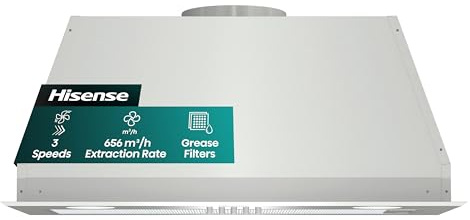 Hisense 60 cm Canopy Cooker Hood CH6BI12BXUK - Stainless Steel