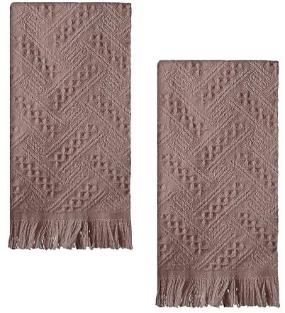 WEITAPYT 2 PCS Trapos Cocina, 75 X 34 CM Toalla de Algodón, Trapos Cocina Algodon, Toallas de Cocinas, Altamente Absorbente, Suave Y Cómoda, Estilo Bohemio, Cocinass Y Baños/Marrón