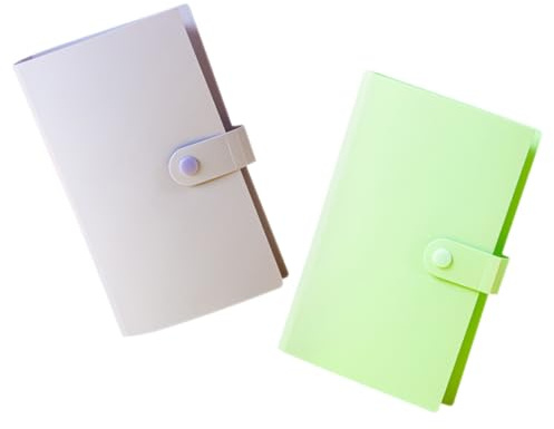 Sewroro 2pcs Banknote Book Portable Holder Banknote Protective Bag for Paper Money Storage in Bills Book
