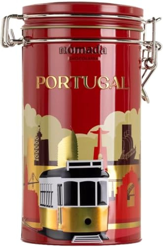Bonbons al cioccolato al latte, 115 g, in latta illustrata del Portogallo, prodotto gourmet di origine portoghese, edizione limitata ispirata alla cultura portoghese