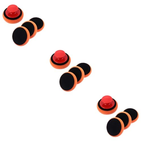 PRETYZOOM 3 Juegos De Esponjas De Pulido Para Coche Almohadillas De Espuma Para Pulir Almohadillas De Cera Almohadillas De Pulido Para Coche Con Forma Manual Esponjas Para Lavar