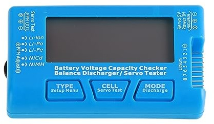 SXYGYWA LCD Digital Battery Capacity Checker Servo LiPo Li-lon NiMH Battery Tester Widely Compatible(B)