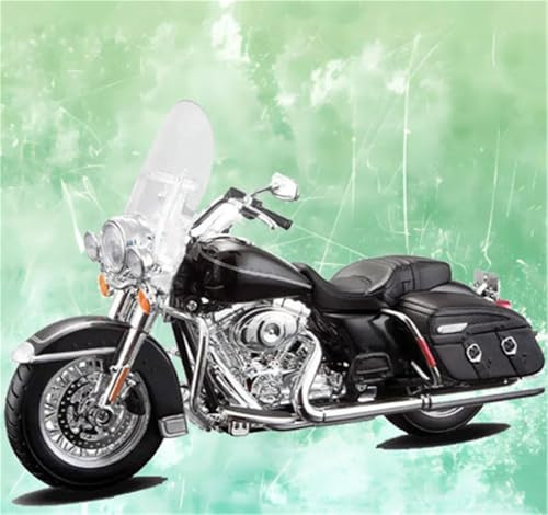 MPODYTSF Maßstabgetreues Modell 1:12 Motorrad-Modellbausatz, Tragbares Renn-Finger-Motorrad-Simulationsspielzeug, Für Harley Für Davidson 2013 FLHRC Für Road King Classic