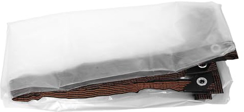 Mikikit Telo Trasparente con Occhielli Copertura Termica per Serra Balcone e Patio Telone Resistente per Esterno Protezione Antivento e Pioggia per Giardino