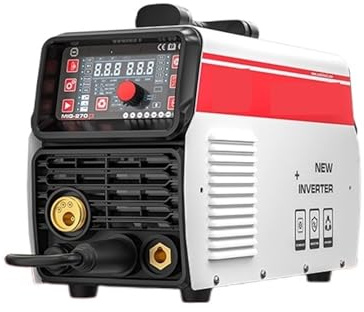 Máquina De Soldadura Semiautomática MIG Pulse/Lift TIG/MMA, Inversor Pantalla LED, Soldador Aluminio, Sin Gas Alta Eficiencia Y Ahorro EnergéTico
