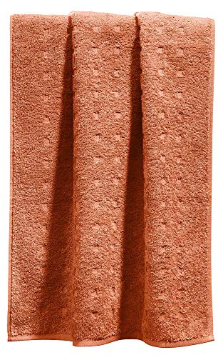 Möve Duschtuch Quadretti Walk-Frottier Terracotta Größe 67x140 cm