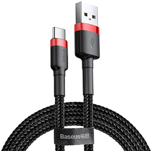 Baseus Cafule Cable - USB to USB-C Connect & Charge Cable 2 A, 2 m (Red/Black)