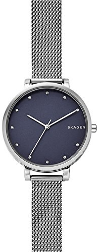 Skagen Damen Hagen Dreizeiger, Silberne Edelstahluhr, SKW2582
