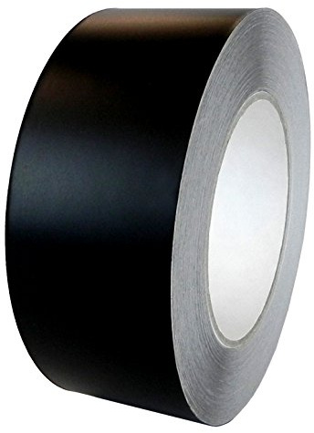 GGR Supplies T.R.U. Aluminum Foil Black Matte Tape Non Reflective with Acrylic Adhesive. (2 X 27 YD (25M) Pack of 2)