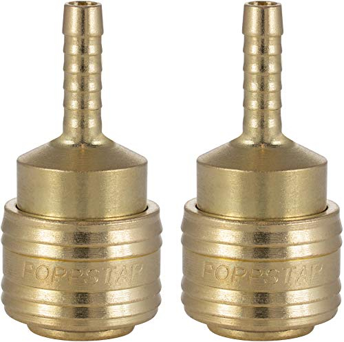 Poppstar 2x Raccord rapide pour air comprimé NW 7,2 avec embout de tuyau LW 6 mm pour le raccordement de l'air comprimé