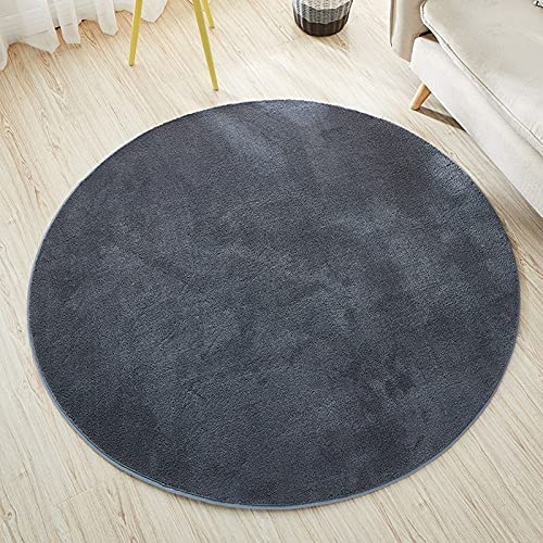 ZZBBZZ-YJ Tappeti Rotondi tappeti Solidi Moquette Circolare per Soggiorno Camera da Letto tappeti da Comodino Divano Tappetino per Computer - 80cm 100 cm 120 cm 140 cm 160 cm 200cm