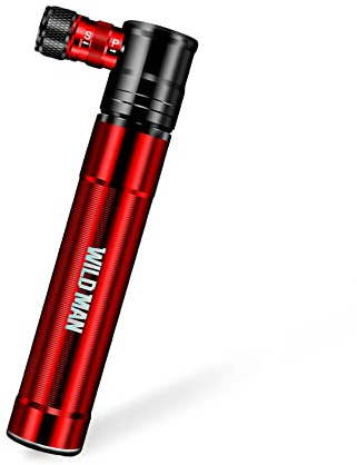 Minicykelpump, bärbar luftpump cykel för Presta och Schraderer, ingen adapter krävs, 100 PSI pumpcykel med nål och ram, för vägcykel, mountainbikes, BMX och boll