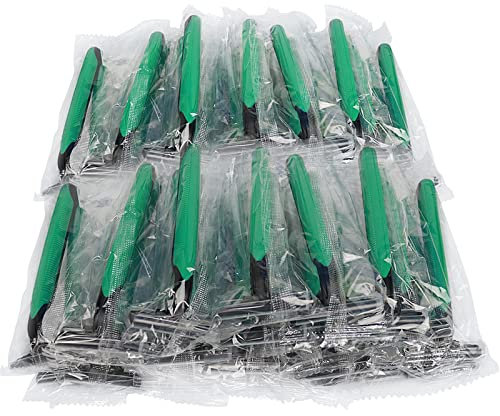 Twin Blade Razors Bulk, Individually Wrapped Razors for Home Use, Travel, Hotel (100)