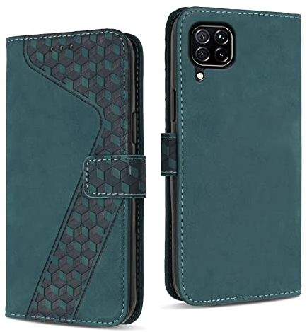 YIRRANZD Funda para Huawei P40 Lite, Funda Tapa Libro Movil Carcasa PU Cuero [Ranura para Tarjeta], Flip Caso Cubierta Case Funda para Huawei P40 Lite (Verde)